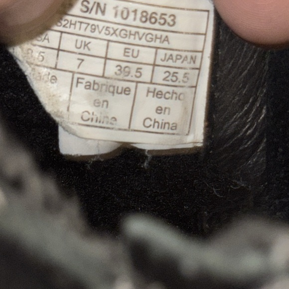 UGG wedge, side zip, black suede bootie - Picture 6 of 9